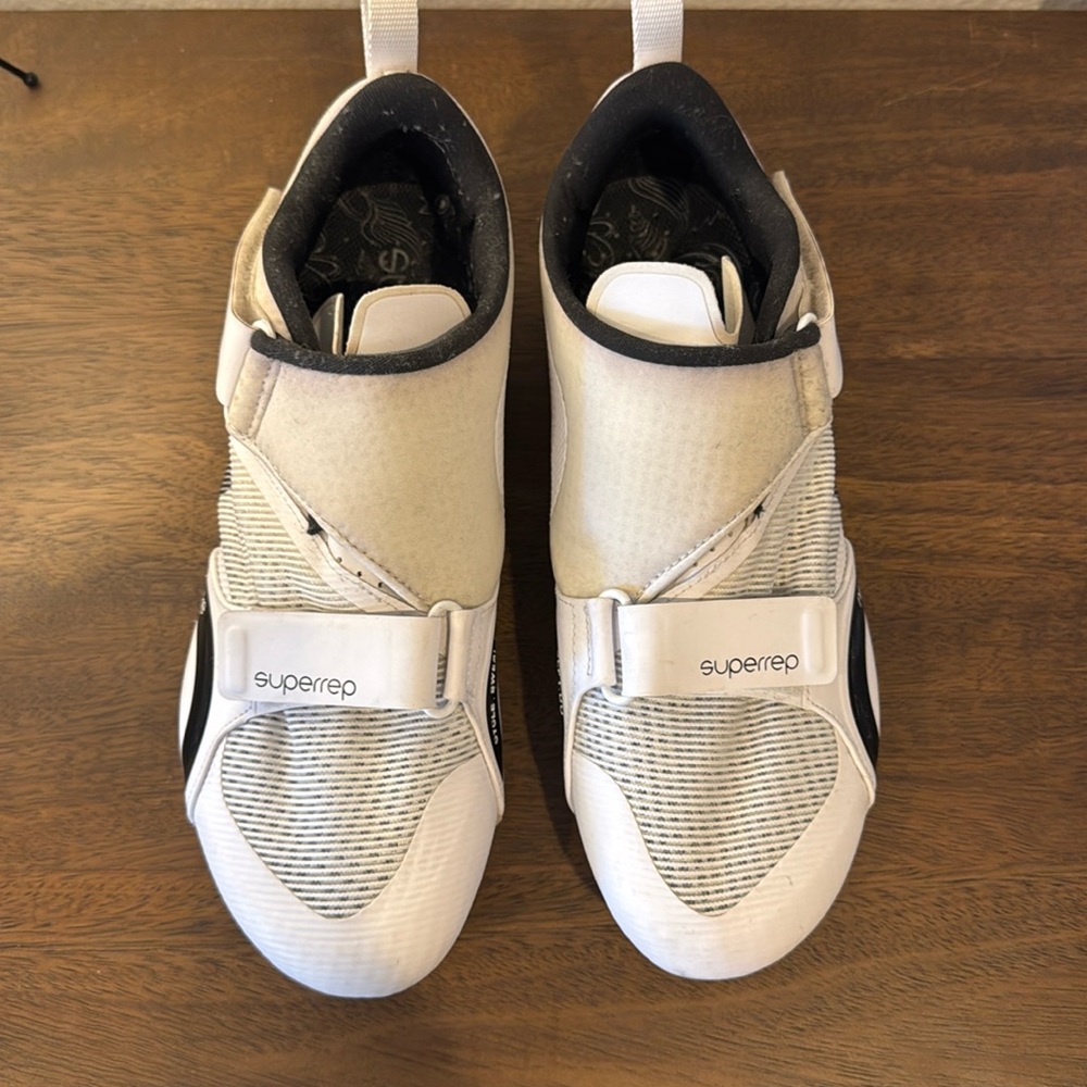 NIKE EUC Mens Superrep White Spinning / Indoor Cycle Cycling Shoes Peloton 11